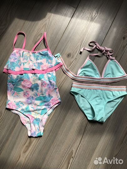 Купальники на девочку 122-128, 6-8 лет