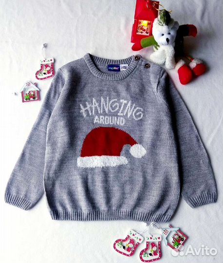 Новогодние свитера Германия,12-24mec и 2-4года