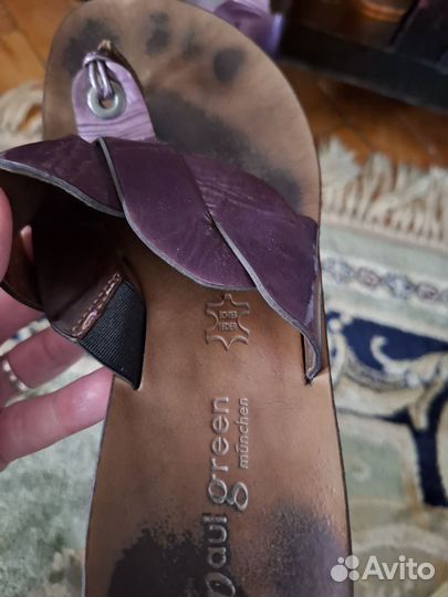 Paul green вьетнамки кожаные