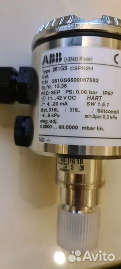 Датчики давления ABB взрывозащ, гигиенические