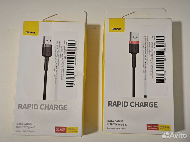 Baseus кабель USB на USB Type-C новый