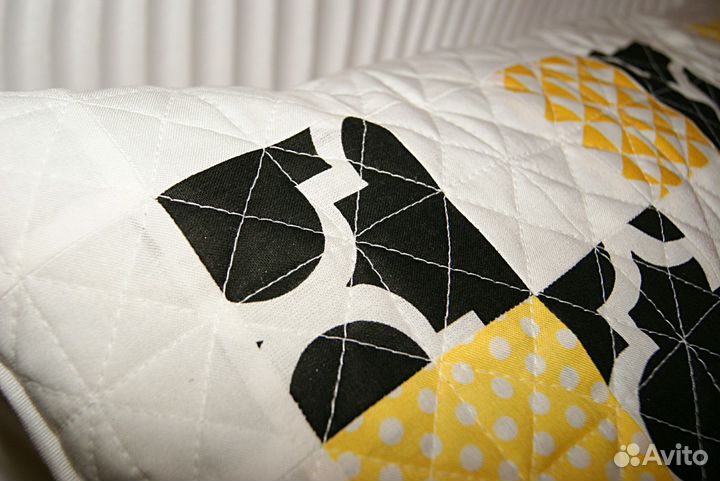 Лоскутное покрывало в стиле пэчворк + 2 наволочки