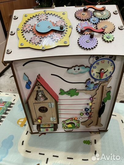 Бизиборд домик со светом большой