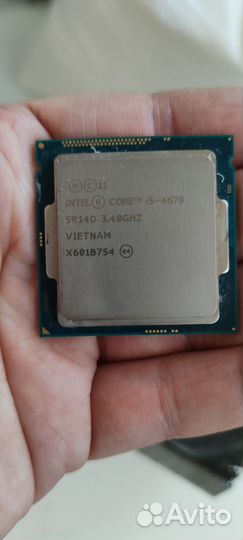 Процессор intel core i5 4670+ куллер охлаждения