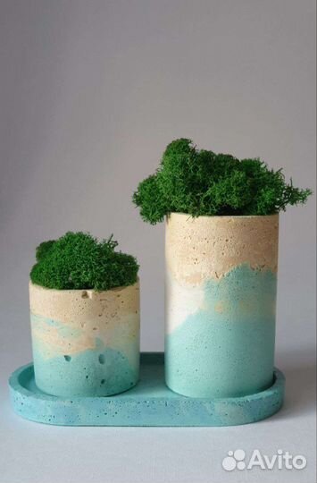 Декор из бетона. Подсвечники. Предметы интерьера