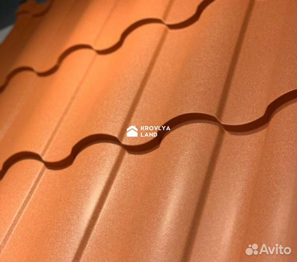 Металлочерепица кровля шелк матовый