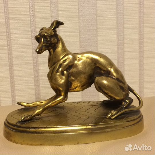 Бронзовая статуэтка собаки P. J. Mene 19 век Обмен