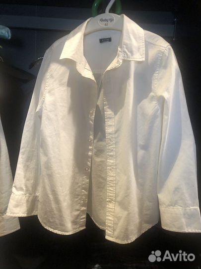 Рубашка белая на мальчика 114-119