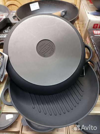 Чугунная сковорода гриль