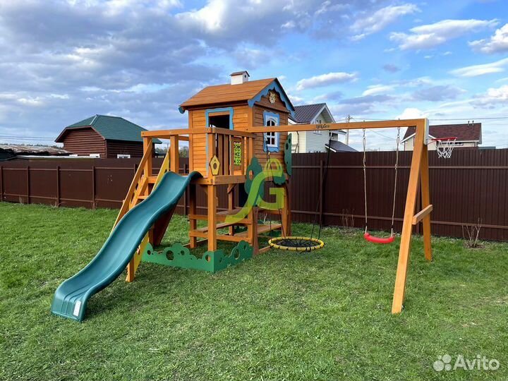 Детский игровой комплекс для дачи с горкой