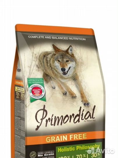 Primordial Корм для собак беззерновой, 12 кг