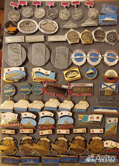 Знаки и значки СССР флот