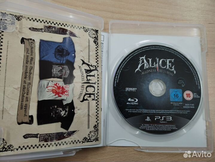 Alice madness returns ps3+книга заклинаний