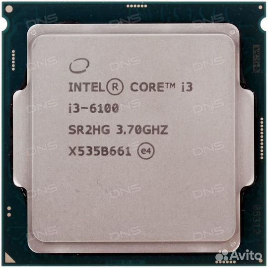 Процессор intel core i3-6100 3.7Ghz socket 1151