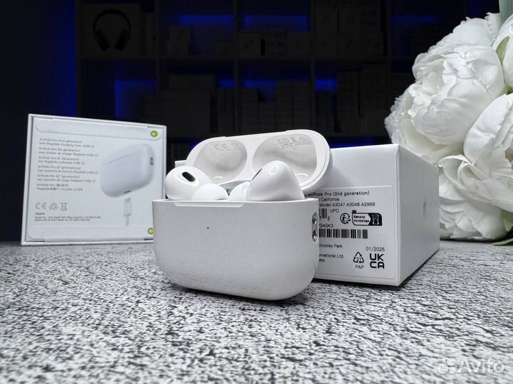 Airpods pro 2 type-c Titanium 2025 новинка сезона