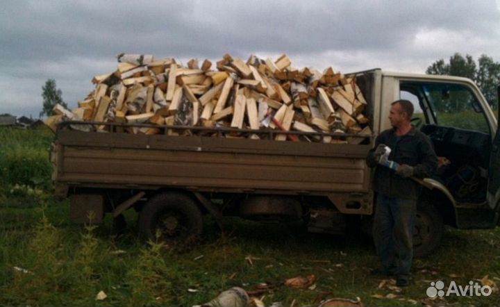 Дрова колотые дуб