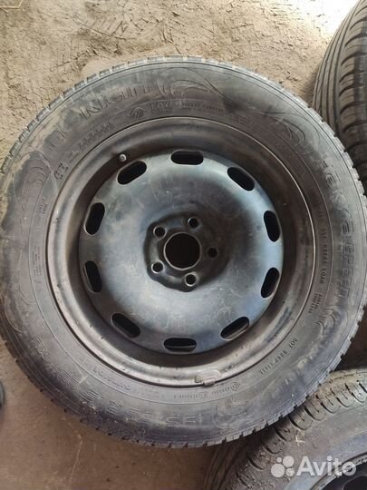R15 5*100 комплект колес лето (резина разная)