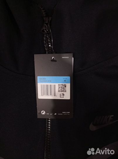 Кофта nike tech fleece black