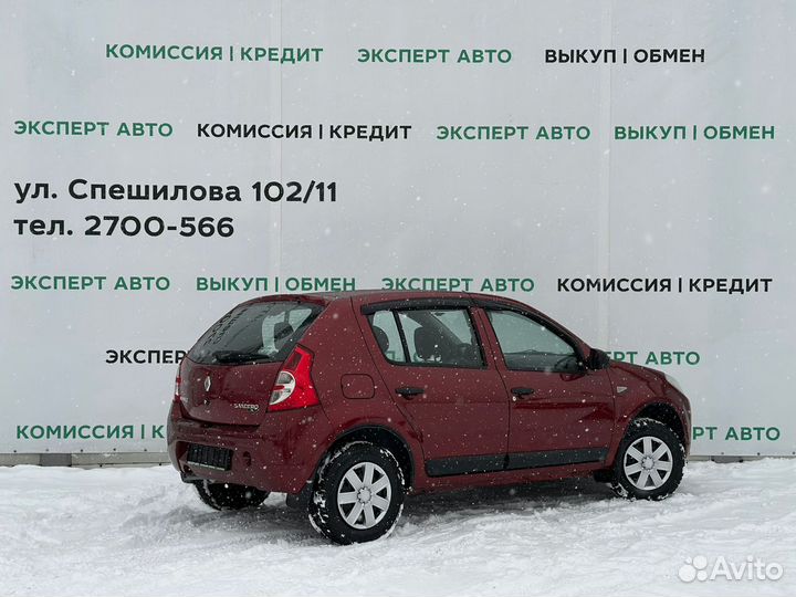 Renault Sandero 1.6 МТ, 2010, 156 000 км