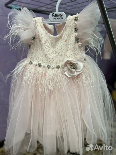 Платье для девочки праздничное 86-92