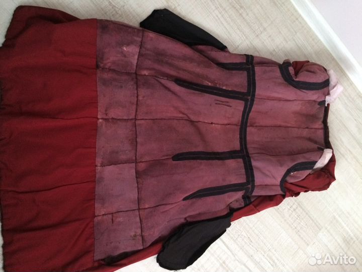 Греческая шуба винного цвета