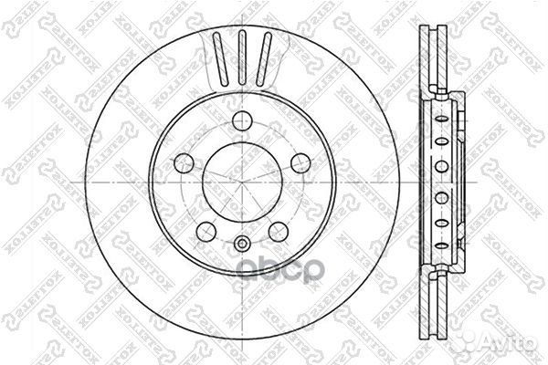 6020-4758V-SX диск тормозной передний Audi A2