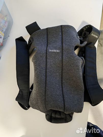 Эргорюкзак Babybjorn Mini в цвете серый Jersey