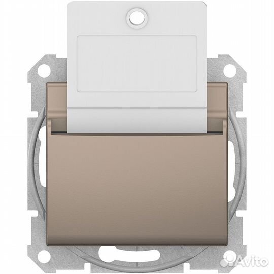 Выключатель Schneider Electric Sedna карточный. Ти