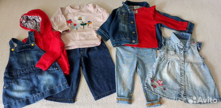 Вещи на девочку пакетом на рост 74