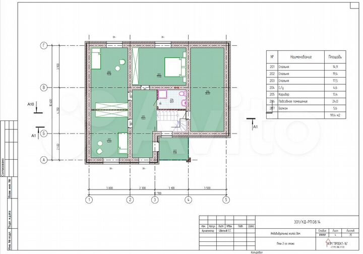 Коттедж 200 м² на участке 8,5 сот.