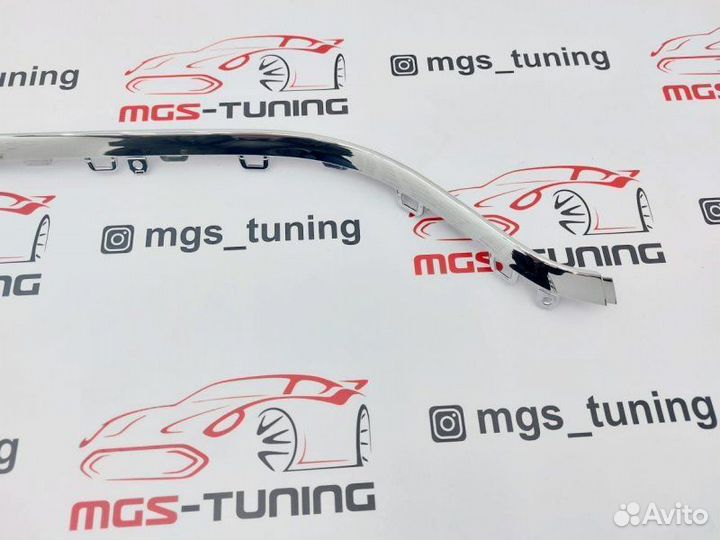 Центральная планка диффузора Mercedes w222 S63 AMG