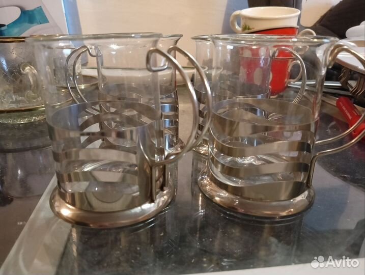 Стакан с подстаканником