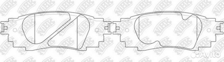 Nibk PN1854 Колодки lexus RX 2.0 2015