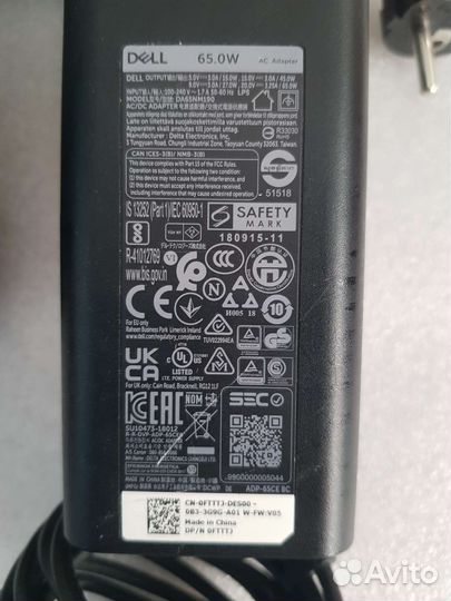 Оригинальные блоки питания Dell 65 w