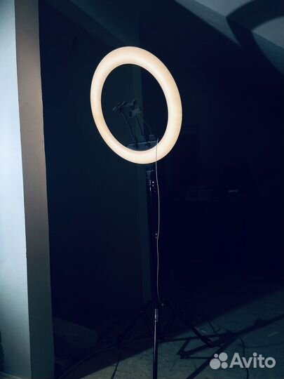 Кольцевая лампа 55 см, со штативом