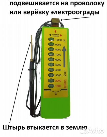 Тестер индикатор для электропастуха