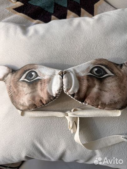 Маска карнавальная детская текстильная Заяц