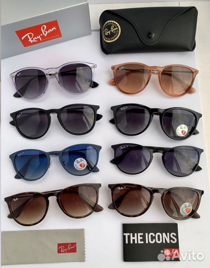 Очки ray ban erika metal поляризационные