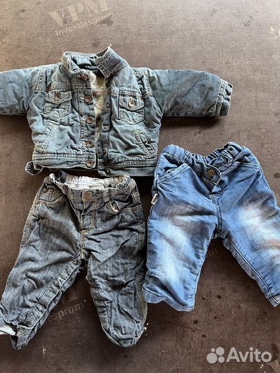 Джинсовый комбинезон для малыша