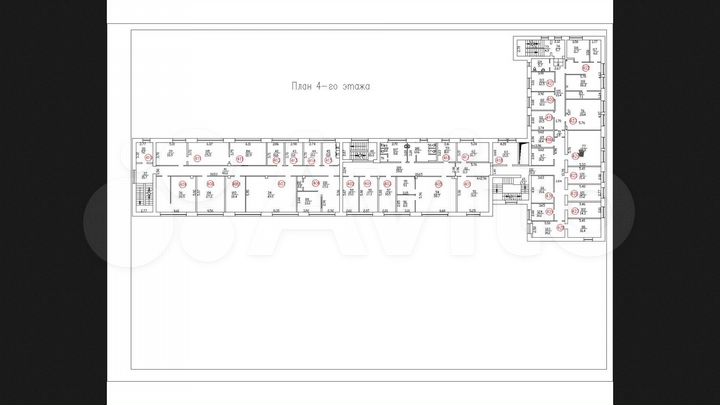 Офис с бц на ул.Фабричная, 4 этаж, 49 м2 - без ком