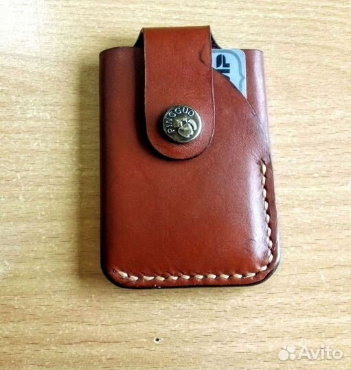 Картхолдер из натуральной кожи. Ручная работа