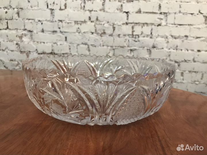 Хрустальная ваза для фруктов