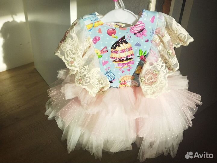 Платье для девочки 2 года дизайнерское нарядное