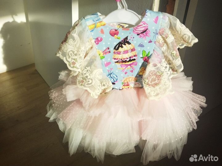 Платье для девочки 2 года дизайнерское нарядное
