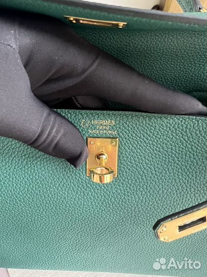 Сумка Hermes kelly 25 togo green