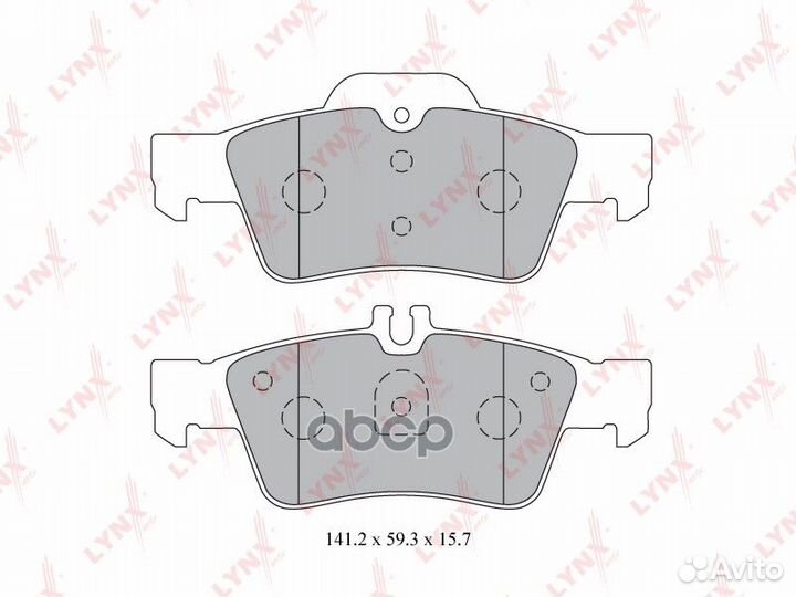 Колодки тормозные MB W211/W212/W221 02- задн. B