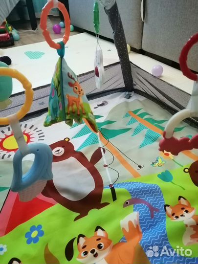 Развивающий коврик с бортиками