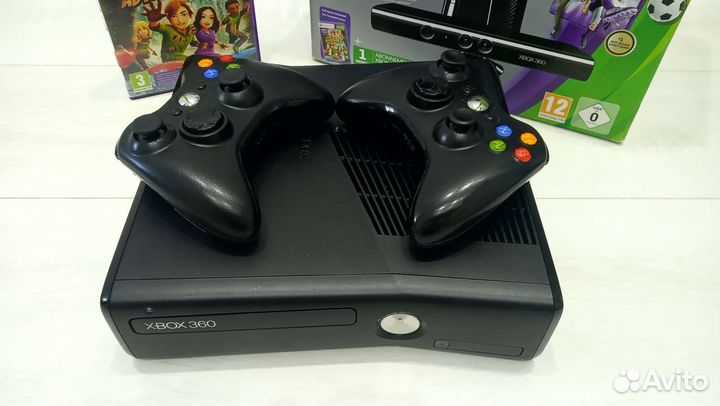 Xbox 360 Slim 250Gb+Kinekt + freeboot