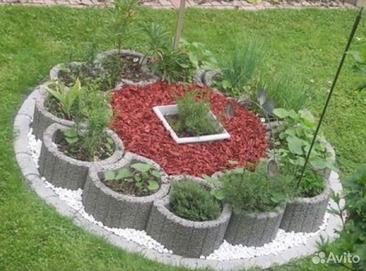 Бетонный вазон 