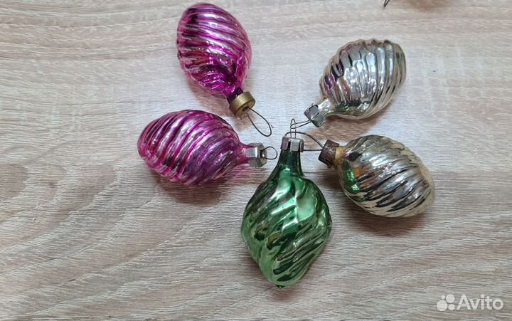 Лот Елочные игрушки СССР подвески